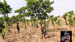 Sexy Petite Muslim Teen in Hijab Gets Dominated by Big Black Cock in Village Outdoors