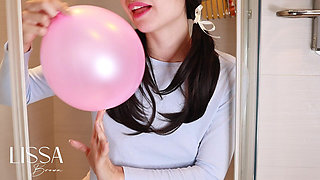 I Masturbate and Explode Water Balloons on My Body in the Shower