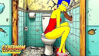Top-10 Cheating Best Cartoon Compilation. Porn Parody Animation - Marge Simpson