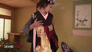 Hot Asian Brunette Yuna Shiratori in Cosplay Sucks Cock Before Wild Sex