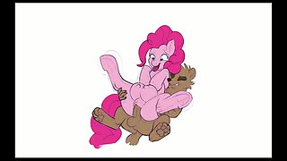 Pinky pie reverse cowgirl