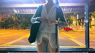 Euro amateur outdoor masturbation