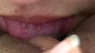 POV Close up Blowjob of a Big Aroused Clit