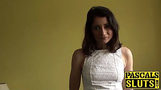 Brunette babe Valentina Bianco hammered roughly by Pascal