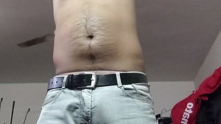 Jerking my big dick oya