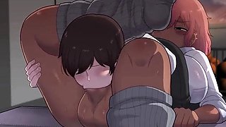 Futa Gyaru Reverse Blowjob