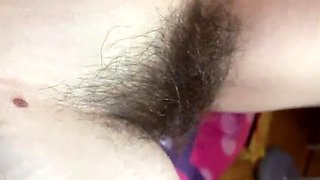 Extreme Close-Up of Hairy Pussy in 4K HD - Hairy Bush Fetish with Cutieblonde