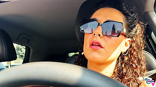 Italian Girl Ass Fucked and Slapped and Spat in the Trunk of the Car!