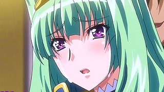 Busty Green-Haired Princess Takes Rough Pounding from Knight