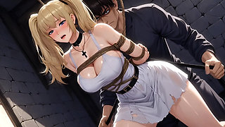 Erotic Compilation Bound Blonde Hentai Slave