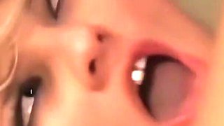 Smoking Is Taboo in Hotel so Blonde Distracts Him with a Blowjob and Cowgirl Swallowing.