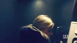 Czech College Blondes Super Blowjob and Ball Licking POV Style