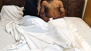 Stepsister with playing stone paper scissors - HD porn