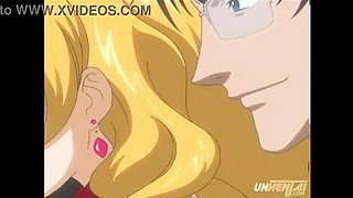 Uncensored Hentai: Groping Busty MILF Blonde on Public Train Anime