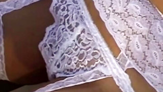 Blonde Wife Wearing White Undies Fucked  By His Friend