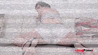 Rough anal punishment with balls deep DP and DVP for hot teen