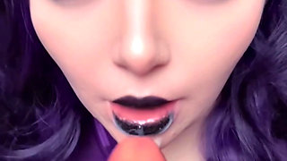 Caught the Fat Goth Nurse Masturbating