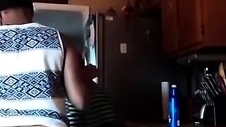Me And My Sisters Friend Fucking In The Kitchen