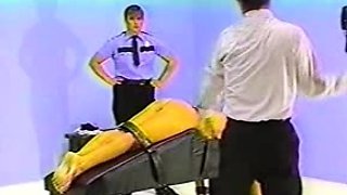 Blonde fetish slut spanked with passion