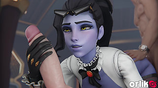 Overwatch - Slut Widowmaker Chooses Big Dick Over Rose (3d Animated)
