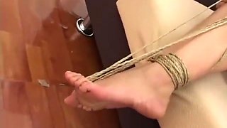 Chinese girl's tied-up feet