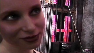 Blond and brunette lesbians licking pussy