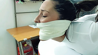 Elvira’s Tightest Hogtie - Gagged, Helpless and Humiliated