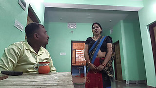 Hot Indian MILF Maid Wife Is Seducing and Fucking Hard, Desi Sex Video