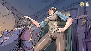 Naked witches in a naughty game of fun and mischief