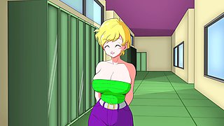 First encounter with Erasa, Videl's well-endowed friend in this hybrid erotic adventure