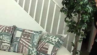 Hot POV homemade blowjob with brunette girlfriend
