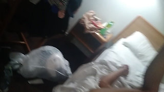 Stuffing her tight pussy with monster dick
