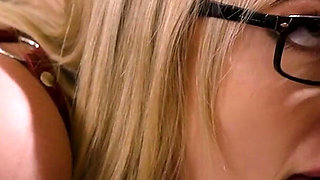 Sure Boss I’ll Do Everything for You - Big Tits Lesbian Fucks Nerdy Secretary