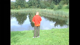 Brunette Horny Slut Sucked a Big Hard Cock of His Friend