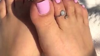 Linsey Dawn solo foot fetish