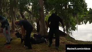 Maxine X Takes 7 BBC Zombies in Halloween Gangbang - Anal, Orgy & Big Tits