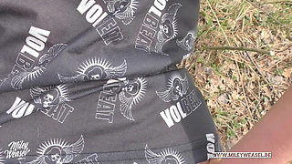 Cute Girl Tied up Herself and Got Fucked in Public