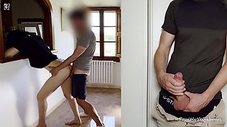 Hotwife Gets Seduced By A Friend - Her Husband Caught Them Cheating And Jerks Off