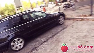 Risky Public Sex With Hot Brunette Teen Lia Louise Outdoor Fuck