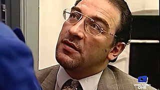 Lea Martini Submissive Anal Fuck with Big Tits in Prison Threesome