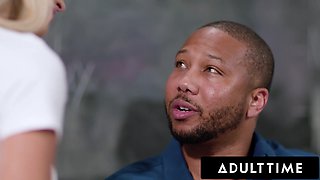 Lewd schoolgirl Emma Hicks seduces her teacher into naughty sex in the classroom!