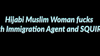 Big Boobs Hijabi Muslim Woman Rims Mans Ass, Fucks And Squirts