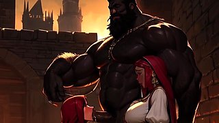 Thick Donk cougars in Renaissance Fest Clothes Get Banged by Muslim Warriors