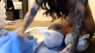 Brunette Amateur Squirts with Vibe on Mirror