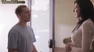 Mature stepmom licked and fucked by stepson till facial