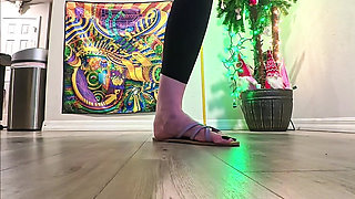 6'7 Giantess Crushes the Ground in Sandals Intense Slow-mo Stomps POV