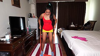 Thai wife does a workout on husband cock