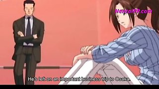 Uncensored Hentai: Voluptuous MILF Steamy Elevator Sex After Breakdown