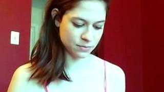 Cute blonde amateur webcam teen masturbating