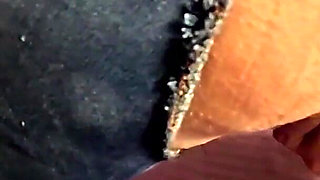 Crotchless Jeans POV Surprise. Riding, Double Creampie and Cum Eating